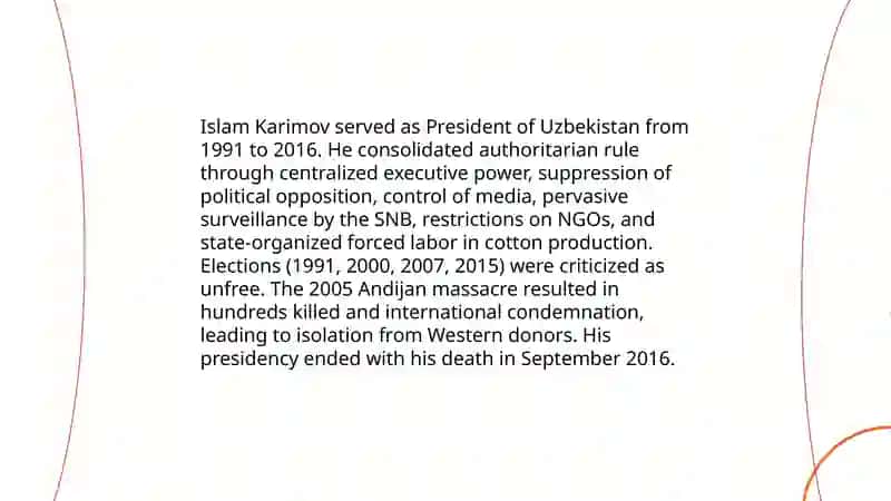 Modern History of Uzbekistan 4