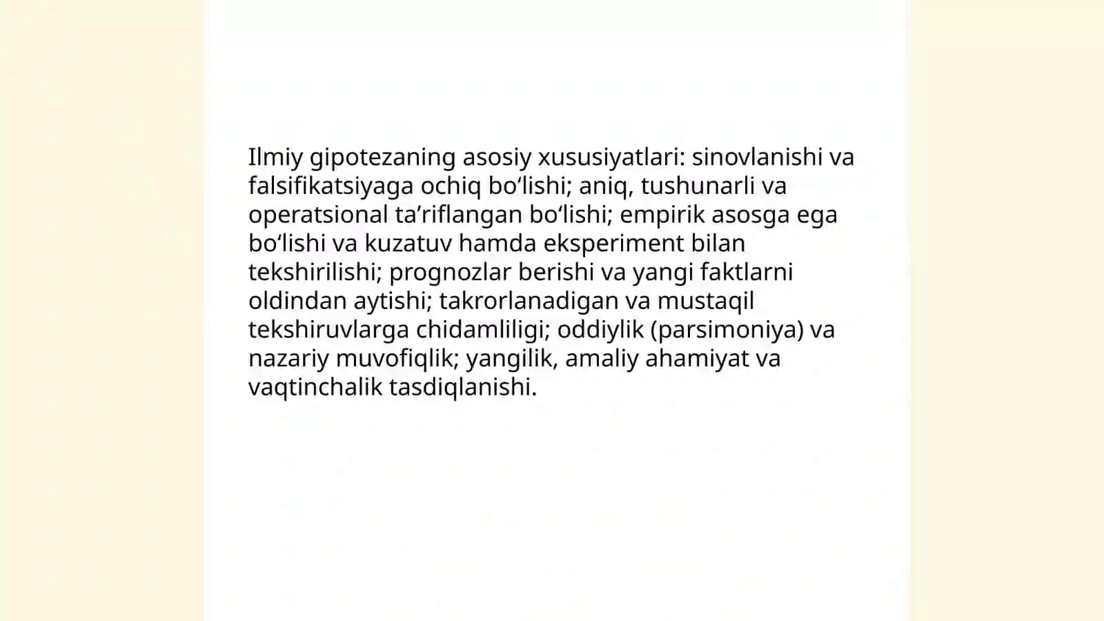 Ilmiy gipoteza tushunchasi va uning turlari 4