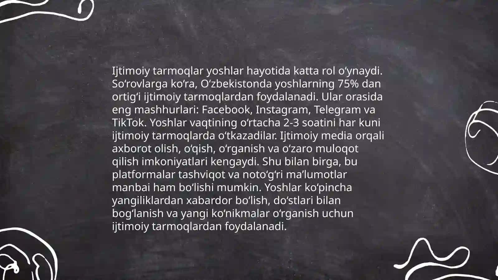 Ijtimoiy tarmoqlar va ulardan foydalanish 4