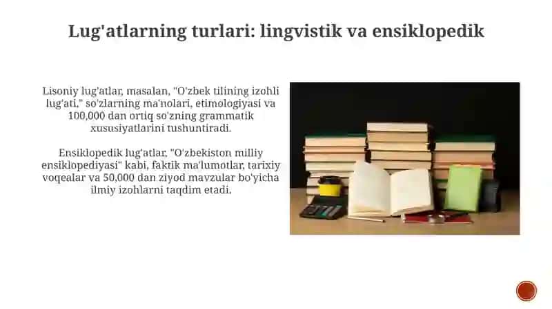 Lug'atlar: umumiy ko'rinish 4
