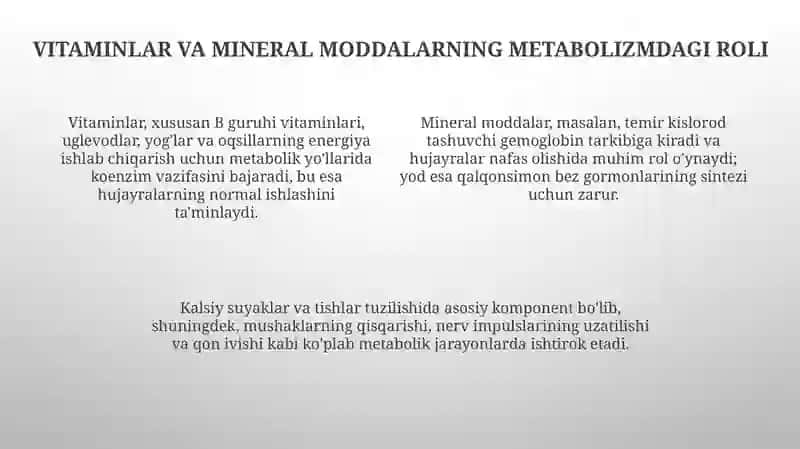 Vitaminlar va mineral moddalar 4