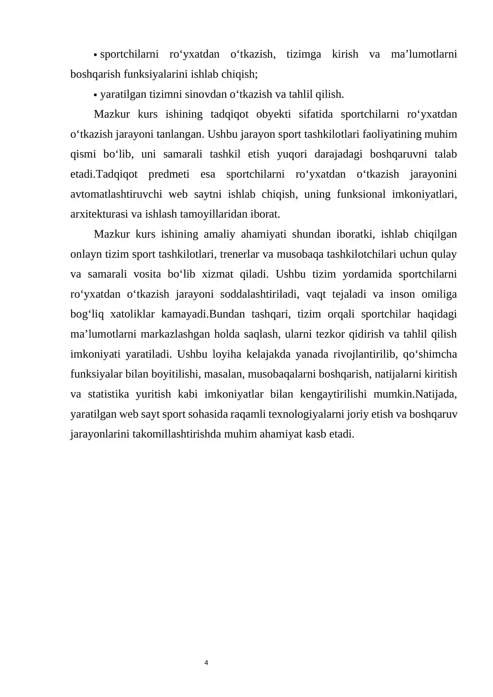 ONLINE SPORTCHILARNI RO‘YXATDAN O‘TKAZISH TIZIMI 4