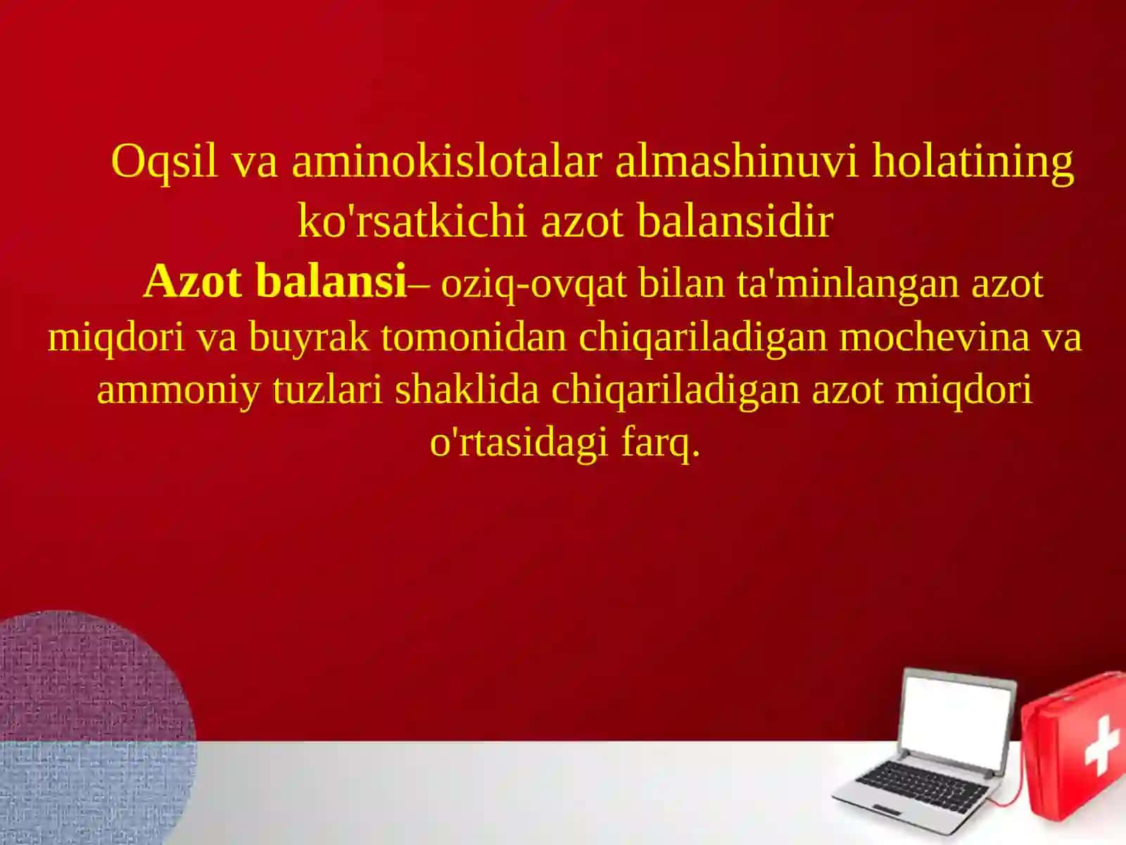 Aminokislotalar almashinuvining umumiy yo’llari 4