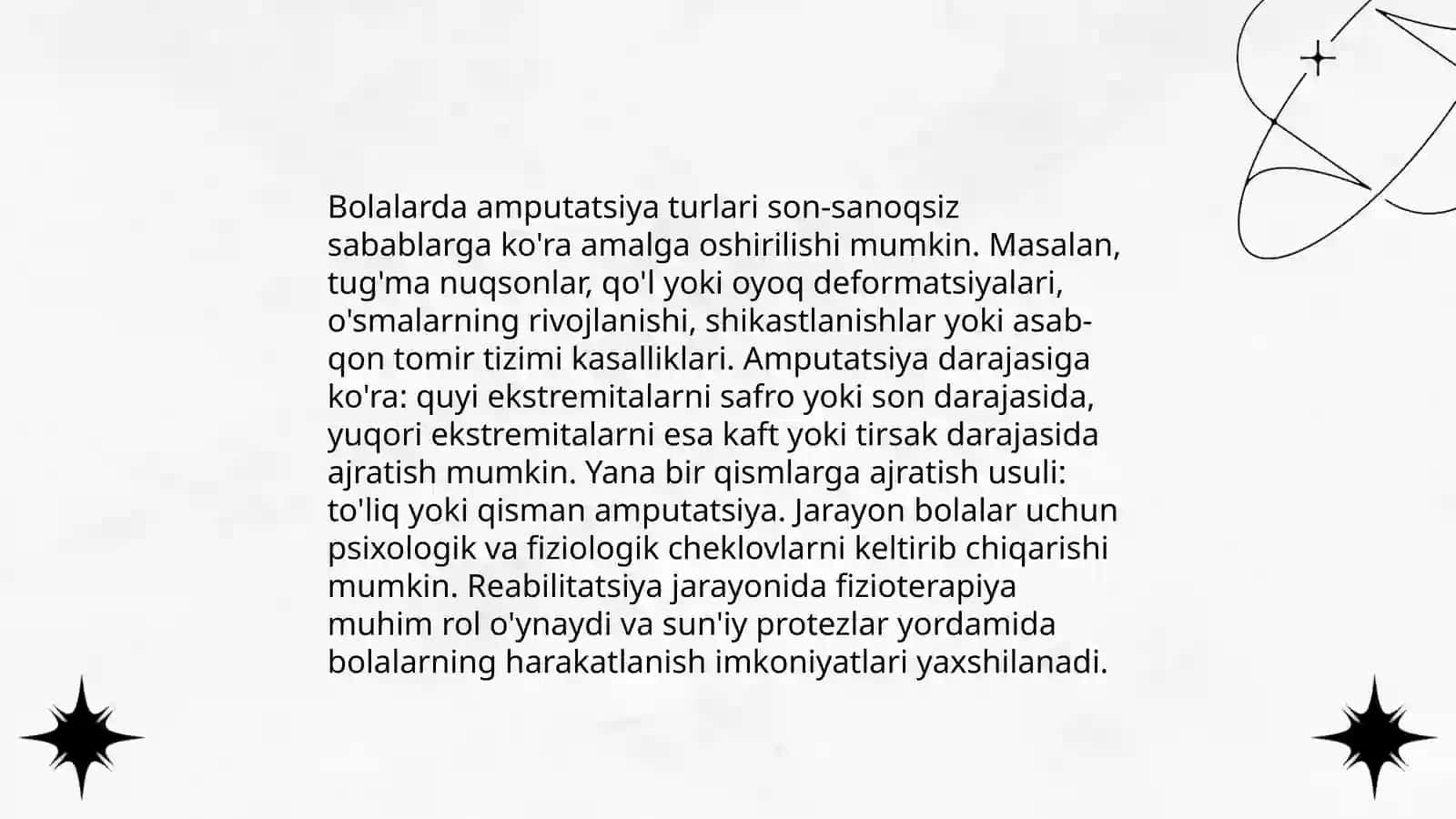 Bolalarda amputatsiya xususiyatlari 4