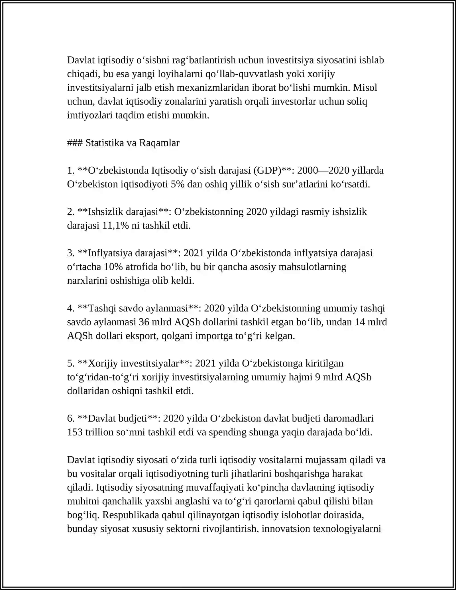 BOZOR IQTISODIYOTINI TARTIBGA SOLISHDA DAVLATNING ROLI 4
