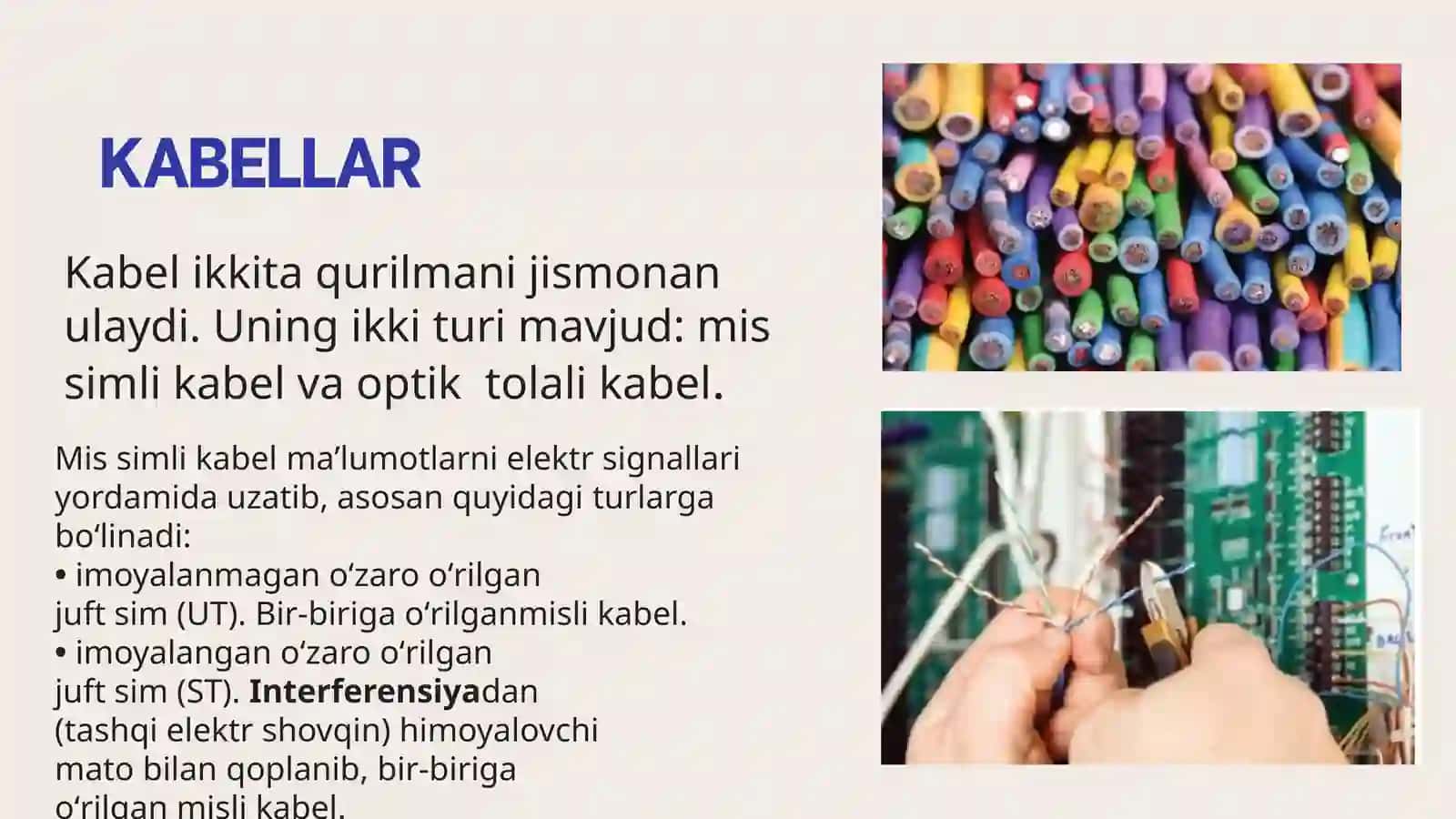 Tarmoq komponentlari 4