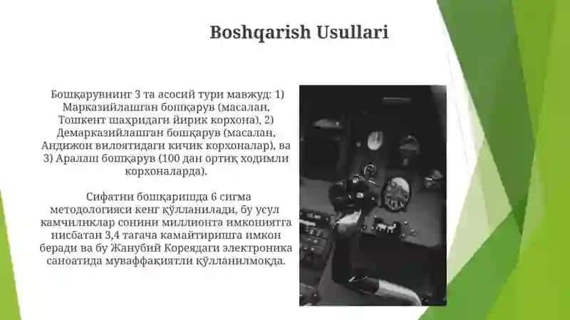 Boshqarish usullari 4