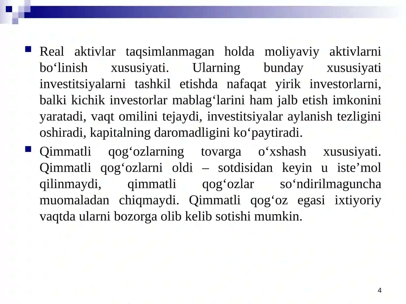 Xalqaro Moliya Bozori 4