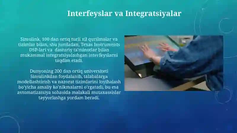 Simulinkning imkoniyatlari 4