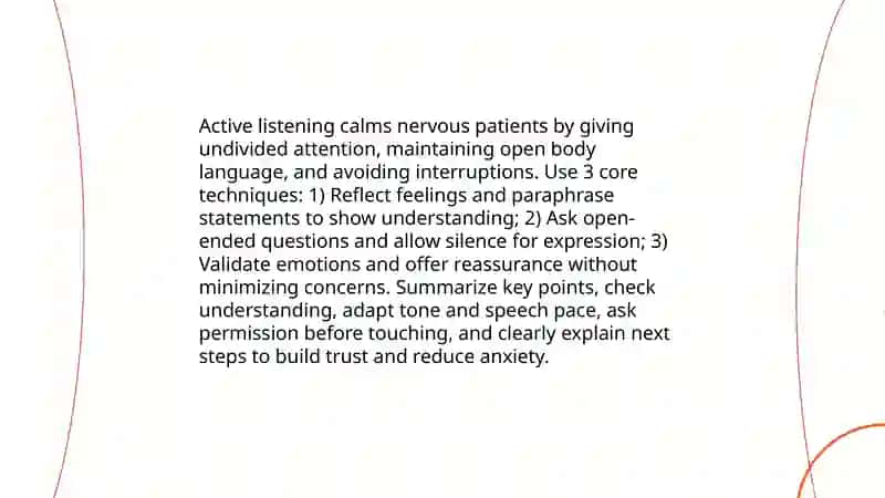 How to calm a nervous patient 4