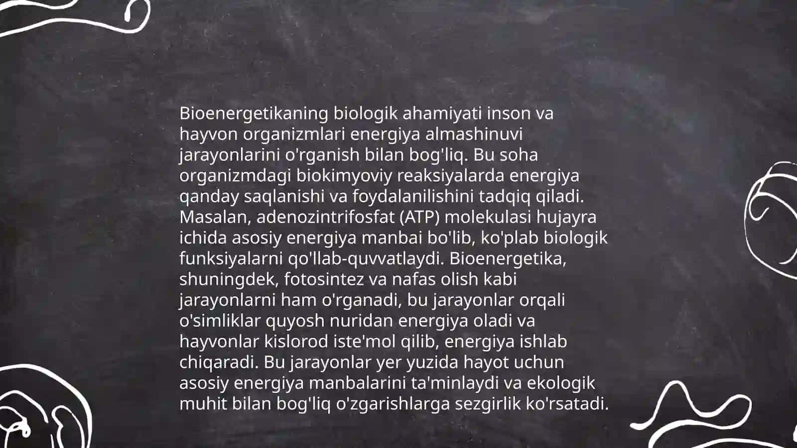 Bioenergetikaning tibbiy ahamiyati 4