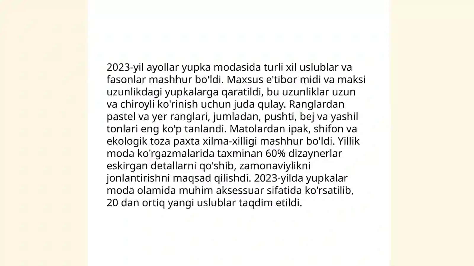 Ayollar bluzkasi va yupka 4