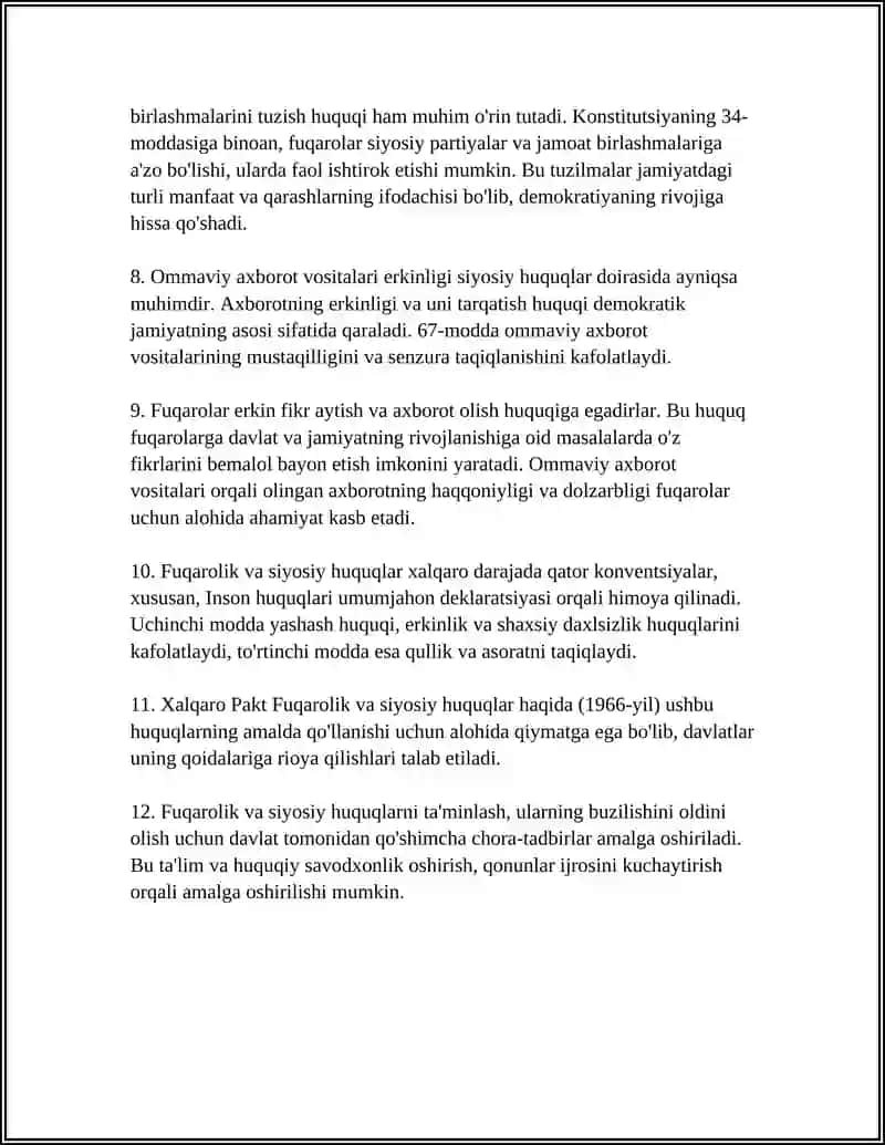 MENING XUQUQLARIM 4