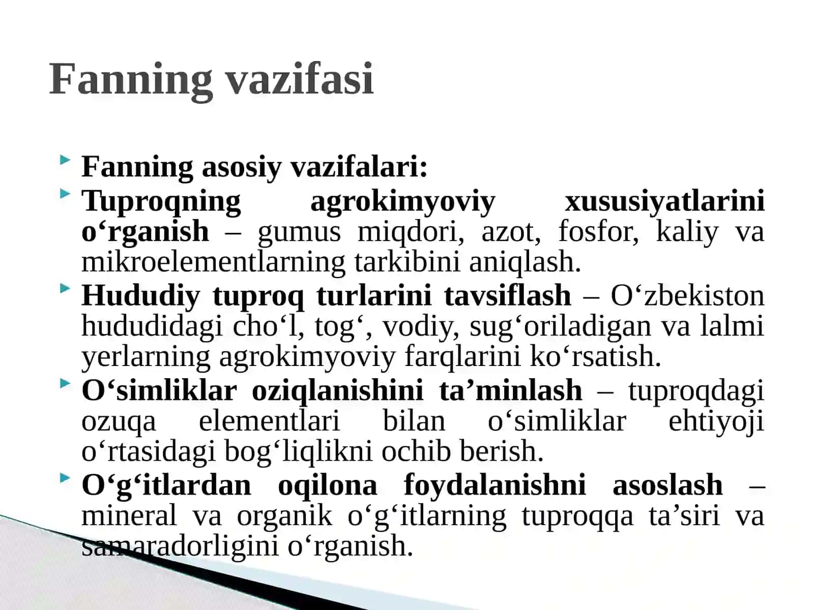 O‘zbekiston tuproqlarining agrokimyoviy tavsifi 4