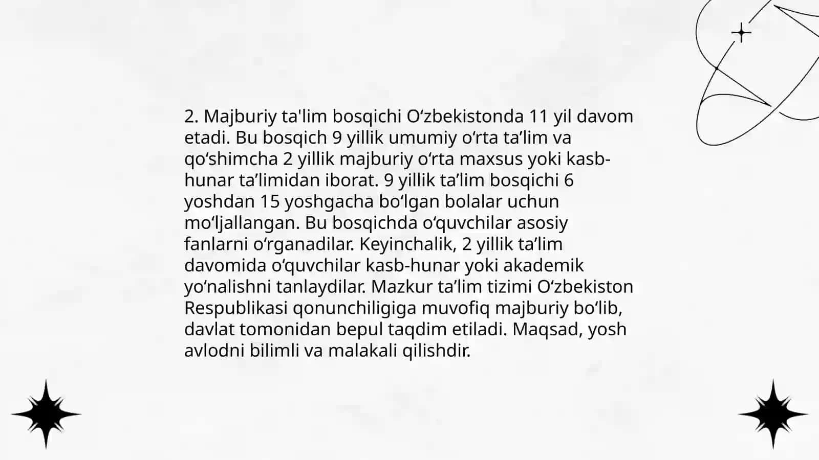 Ózbekistonda ta’lim islohotlari 4