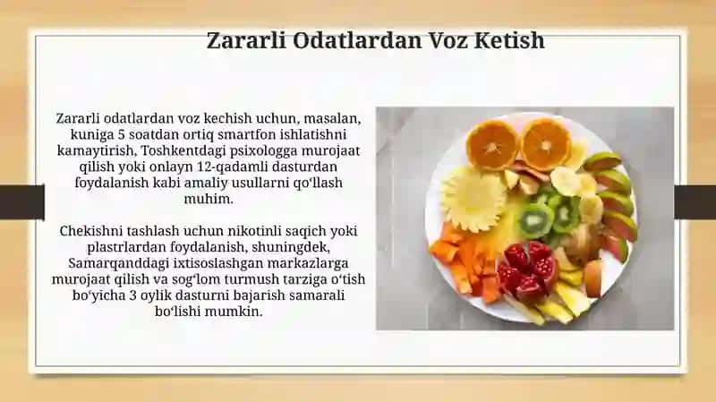 Sogʻlom turmush tarzi tamoyillari 4