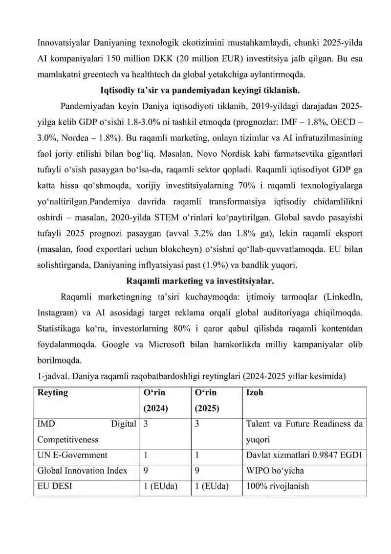 Daniya mamlakatining raqamlashtirish siyosati 4