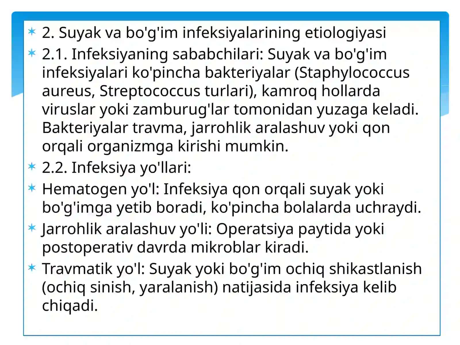Suyakbo’g’imlarixirurgikinfeksiyalari 4