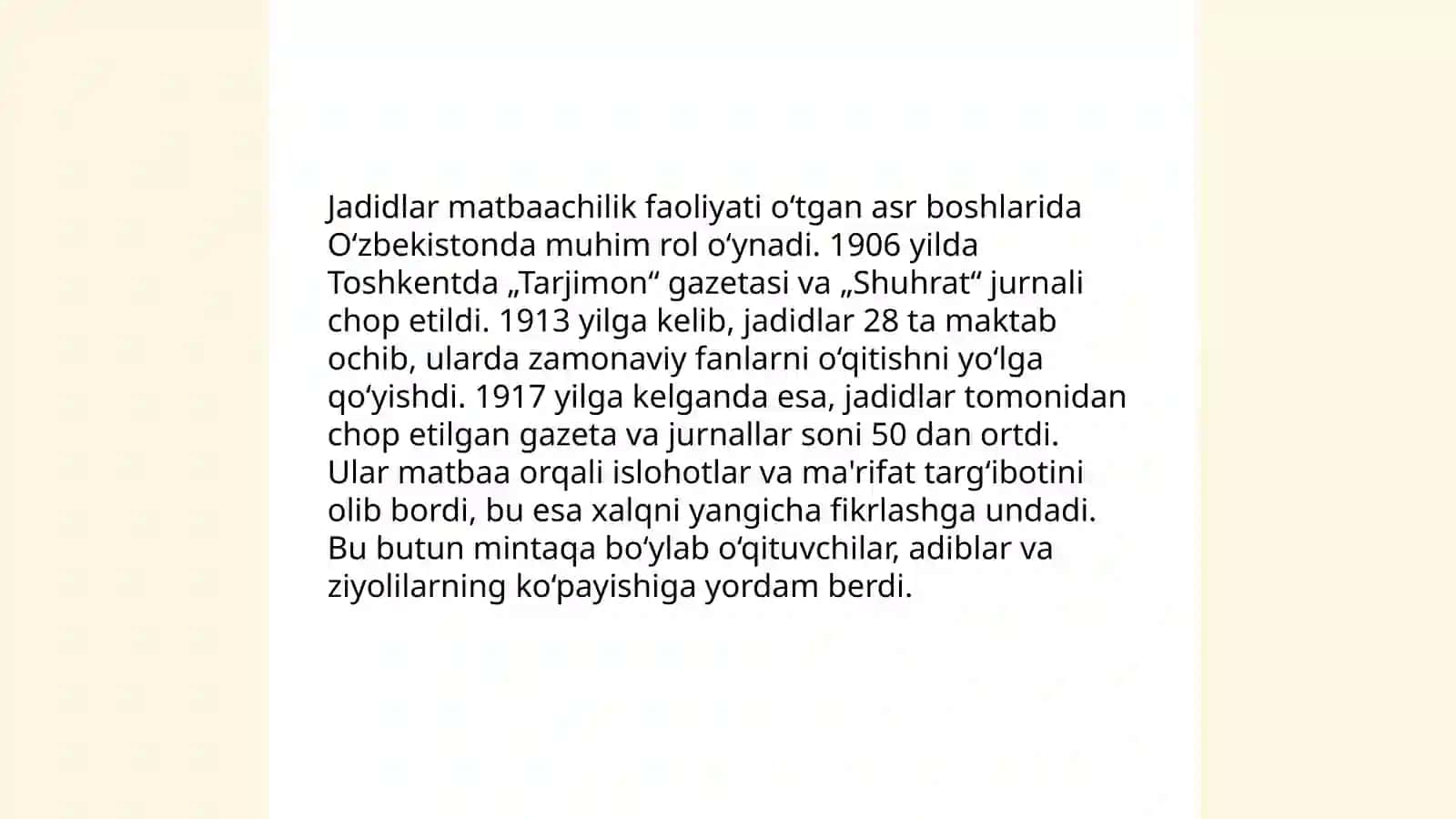 Jadidlar hayoti 4