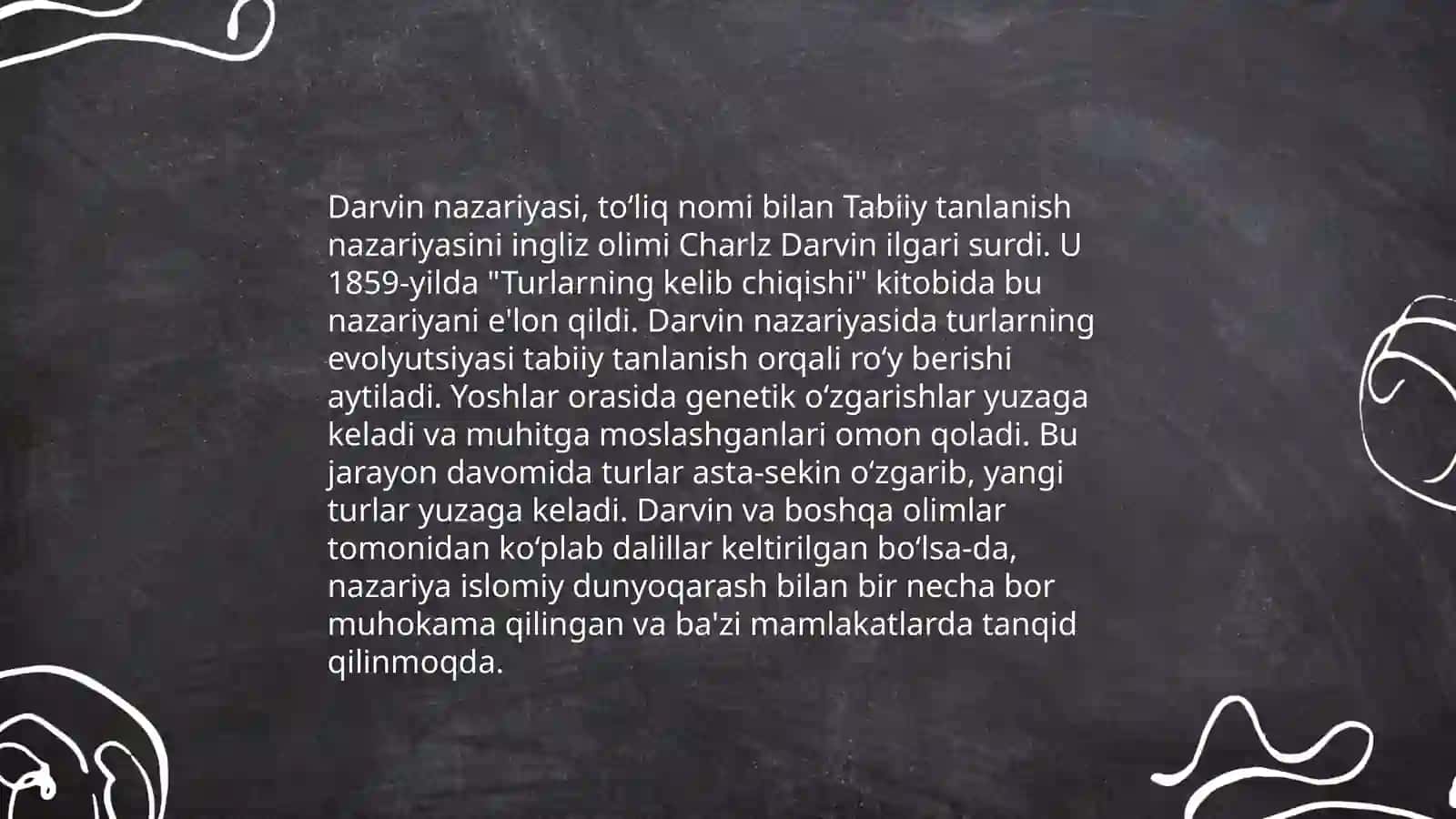 Organik olam evalutsiyasi 4