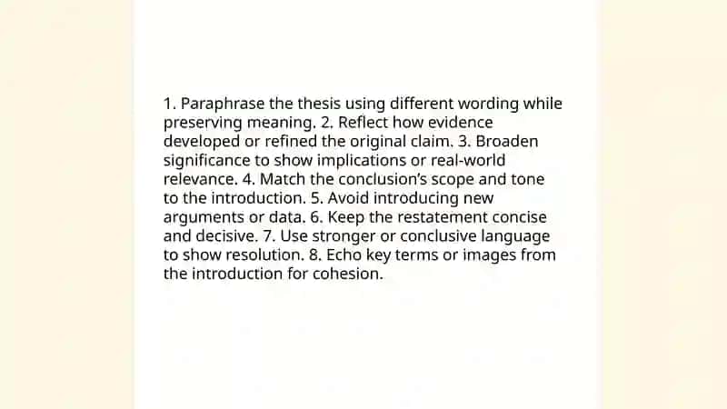 How to write a conclusion? 4