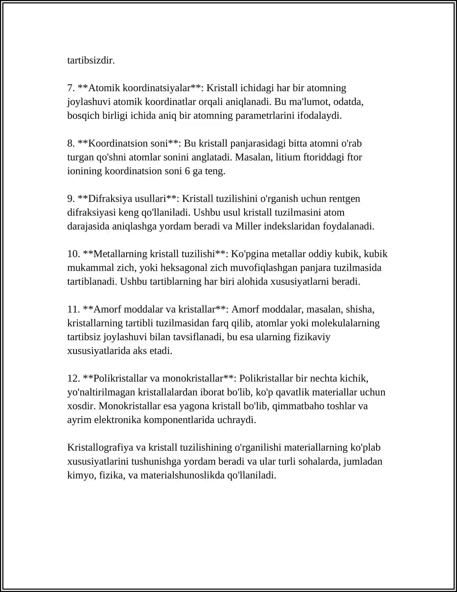 MODDALARNING KRISTALL TUZILISHI 4