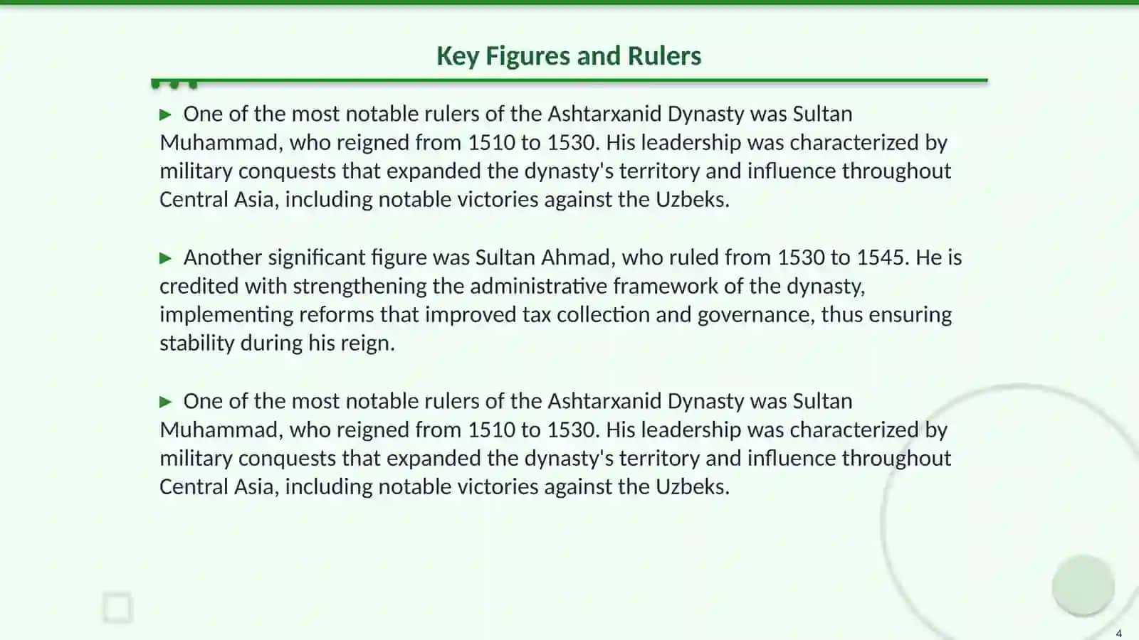 The Ashtarxanid Dynasty 4