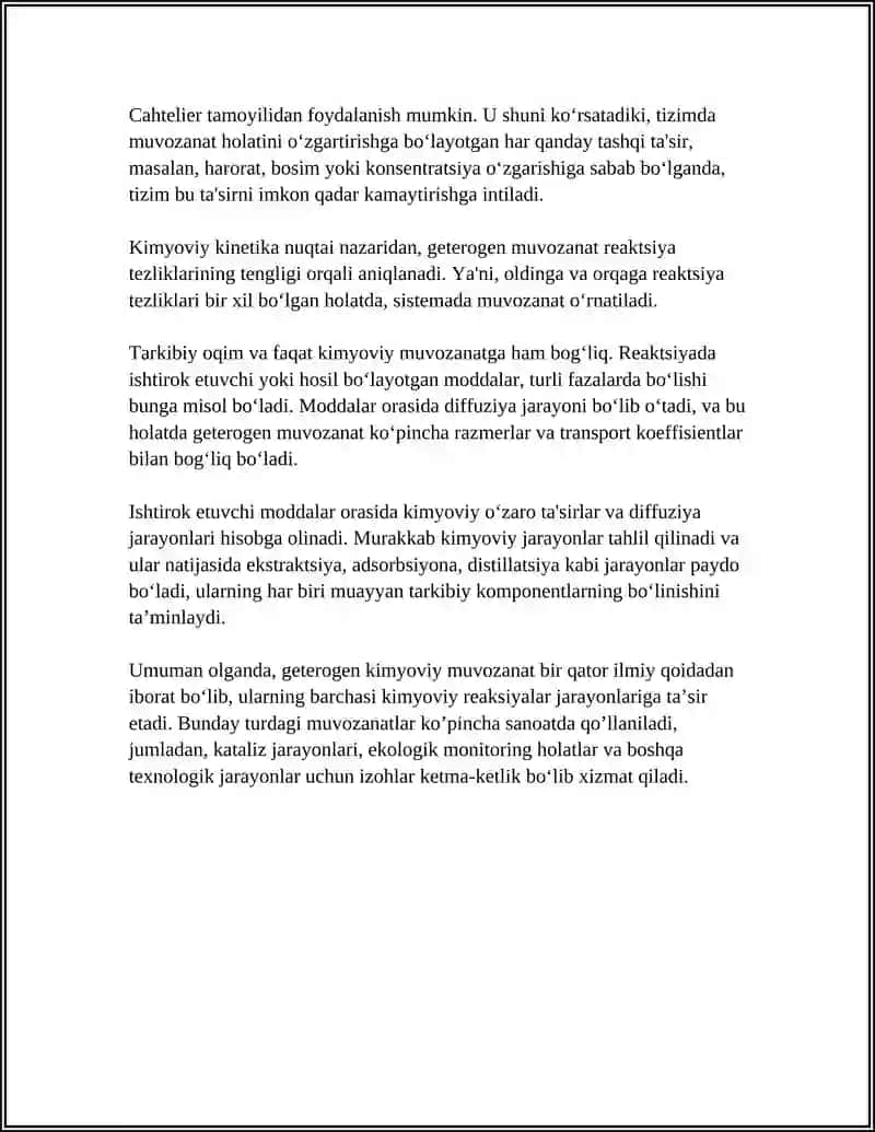 GETEROGEN KIMYOVIY MUOZANAT 4