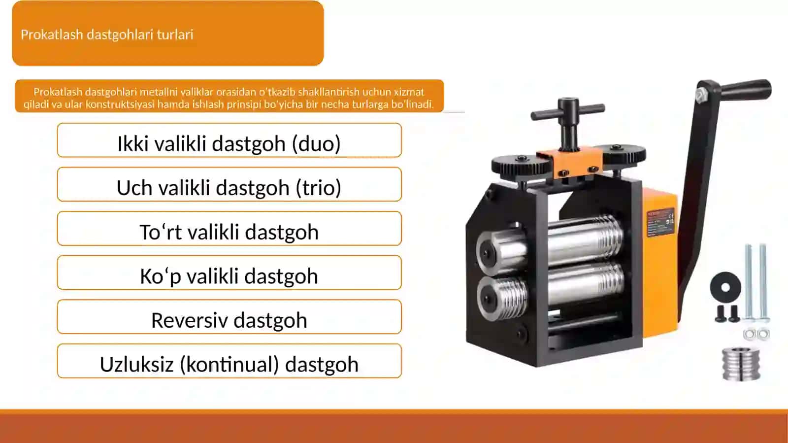 Bosim ostida ishlov berish fanidan TAQDIMOTI 4