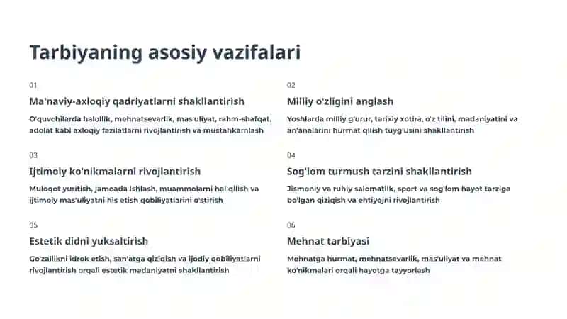 Tarbiyaning maqsad va vazifalari 4