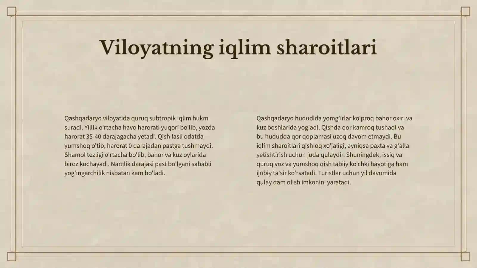 QASHQADARYOGA TUR PAKET 4