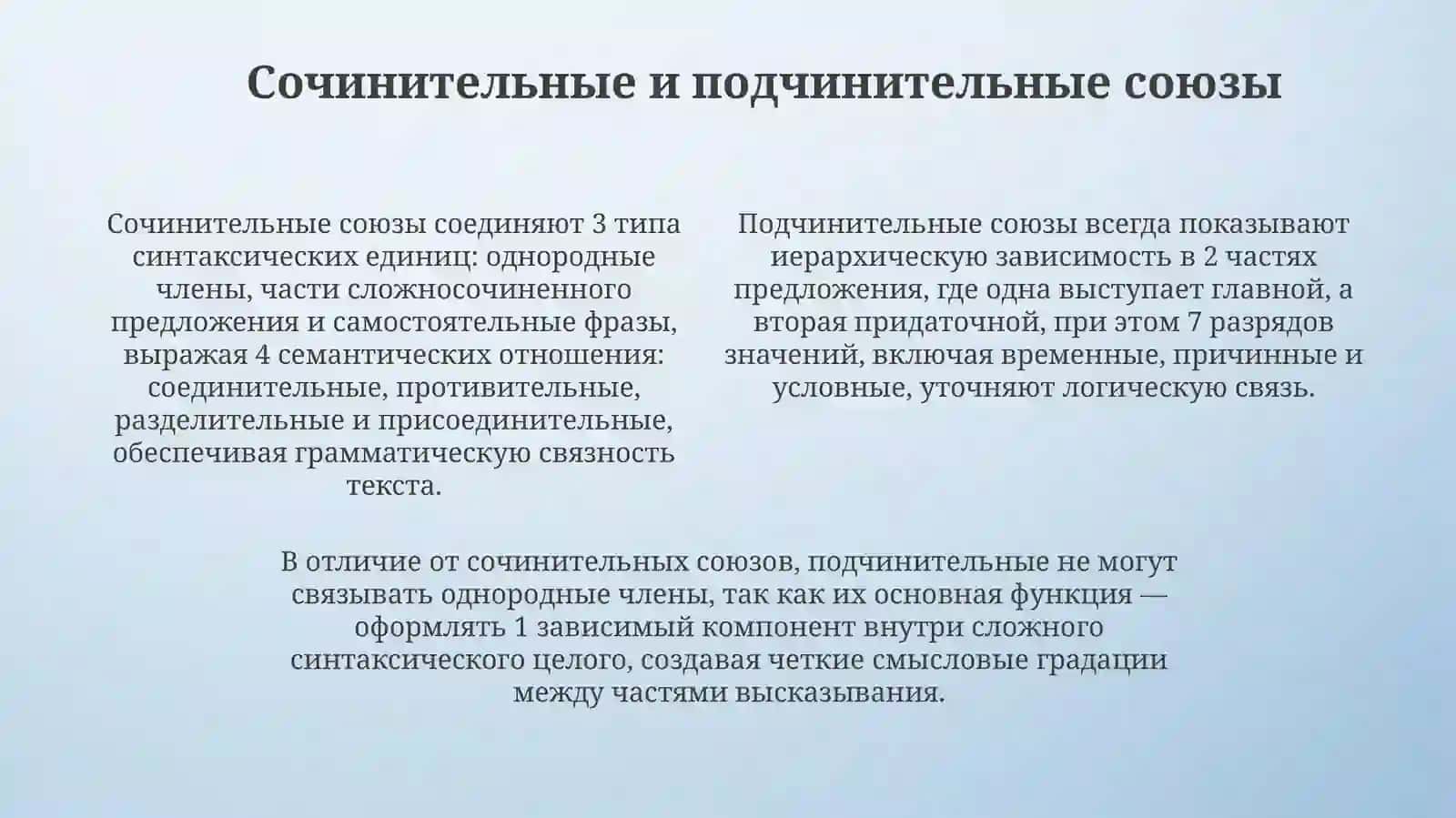 Союзы и Частицы 4
