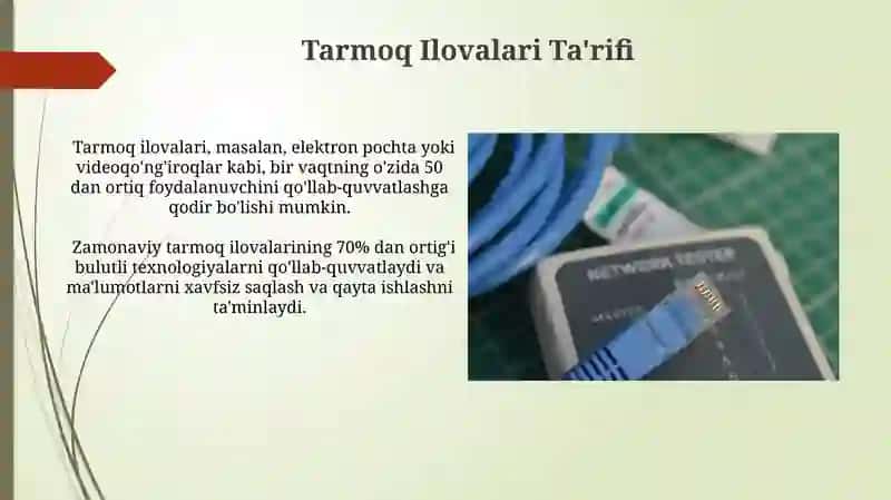 Tarmoq ilovalari 4