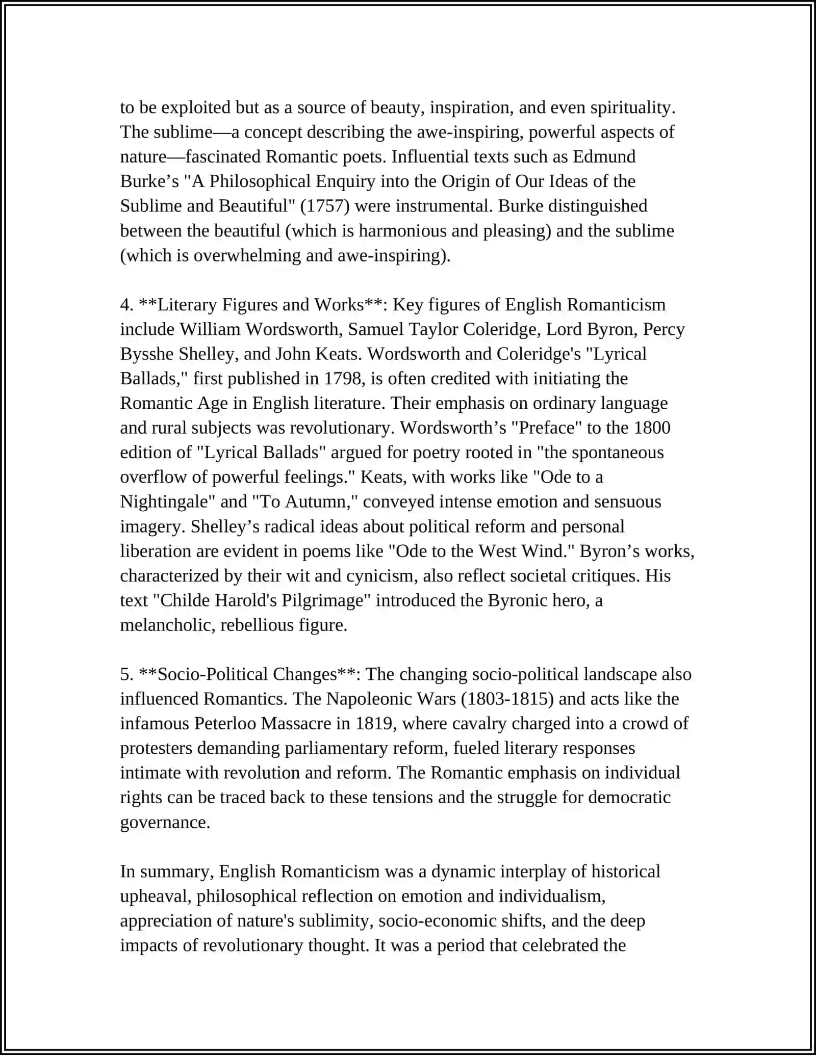 ENGLISH ROMANTICISM AND IT'S DEVELOPMENT 4