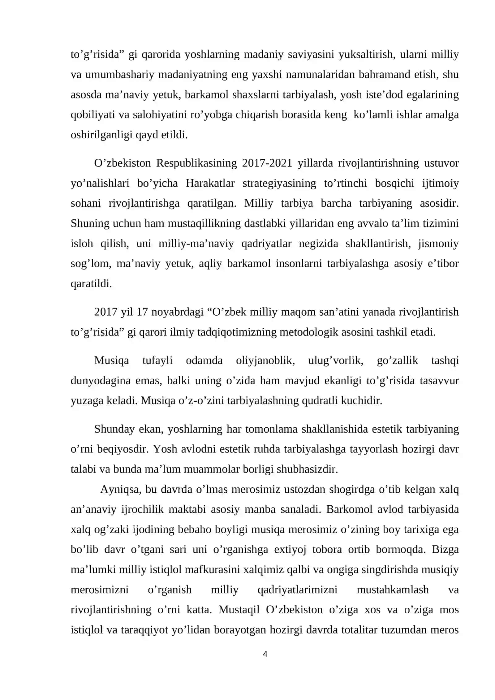 O’ZBEK XALQINING SHAKLLANISHI DAVRIDA MUSIQIY MADANIYATI 4