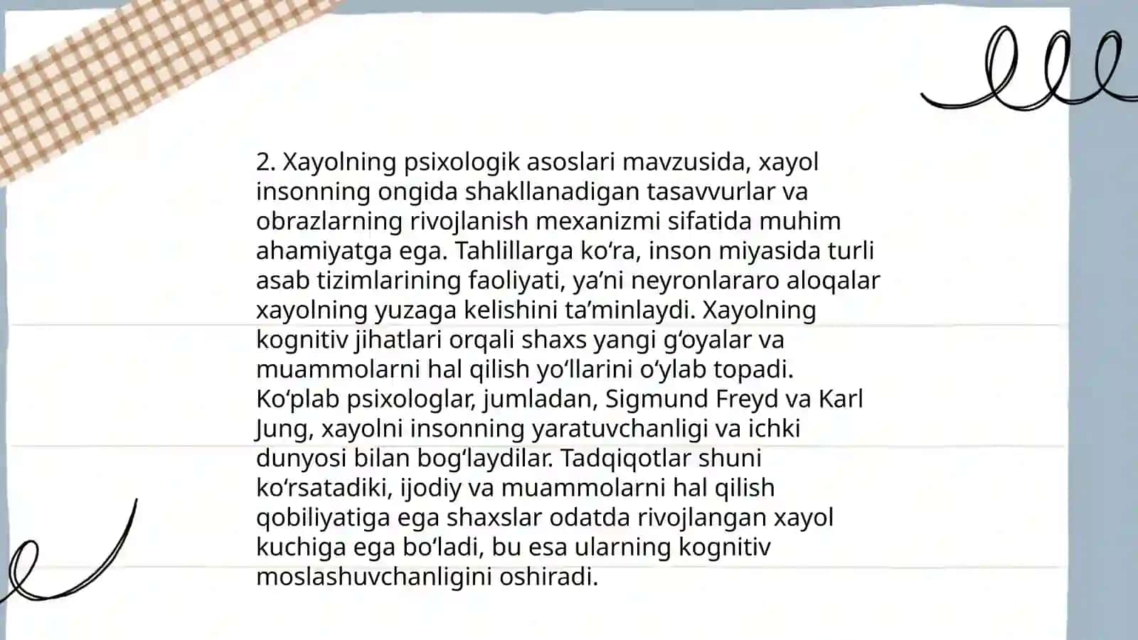 Xayol xaqida tushuncha 4