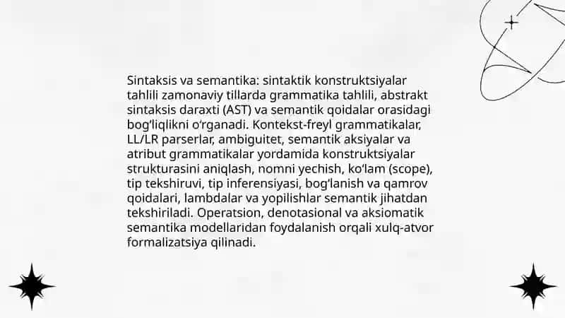 Zamonaviy dasturlash tillarining tahlili 4