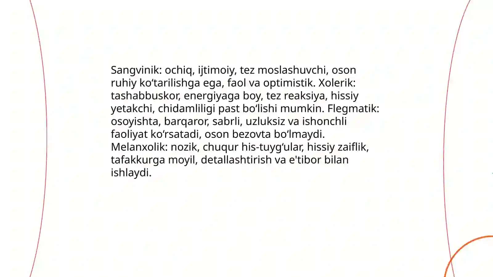 Temperament va faoliyatning individual xususihatlari 4