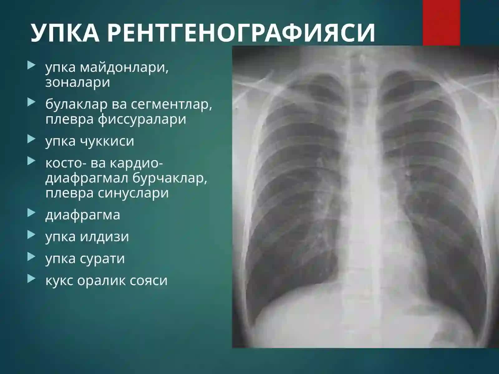 O'pka kasalliklarini nur tashxisi (onkoligiya) 4
