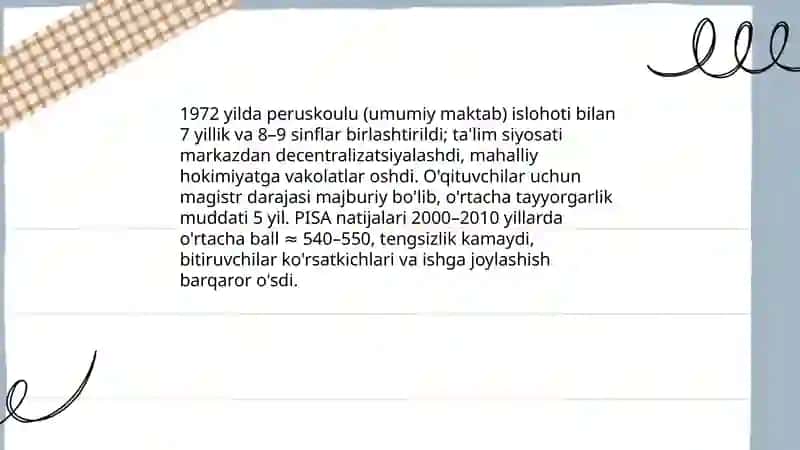 Finlandiya talim tizimi tarraqiyoti 4