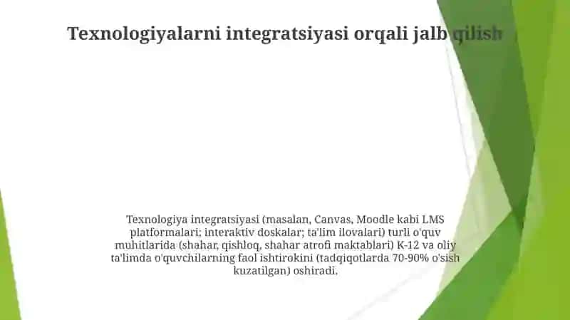 Talaba-markazli pedagogik yondashuvlar 4