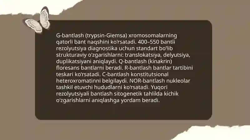 Odam genetikasining o‘rganish usullari 4