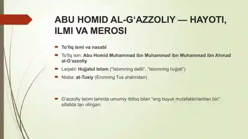 Abu Homid G‘azzoliy va “Mukoshafatul qulub” asari 4