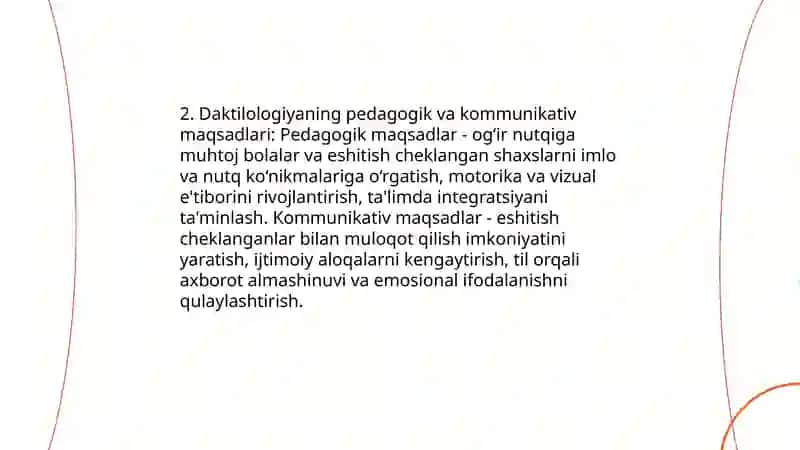 Daktilologiyaning mazmuni maqsadi va egallash metodlari 4