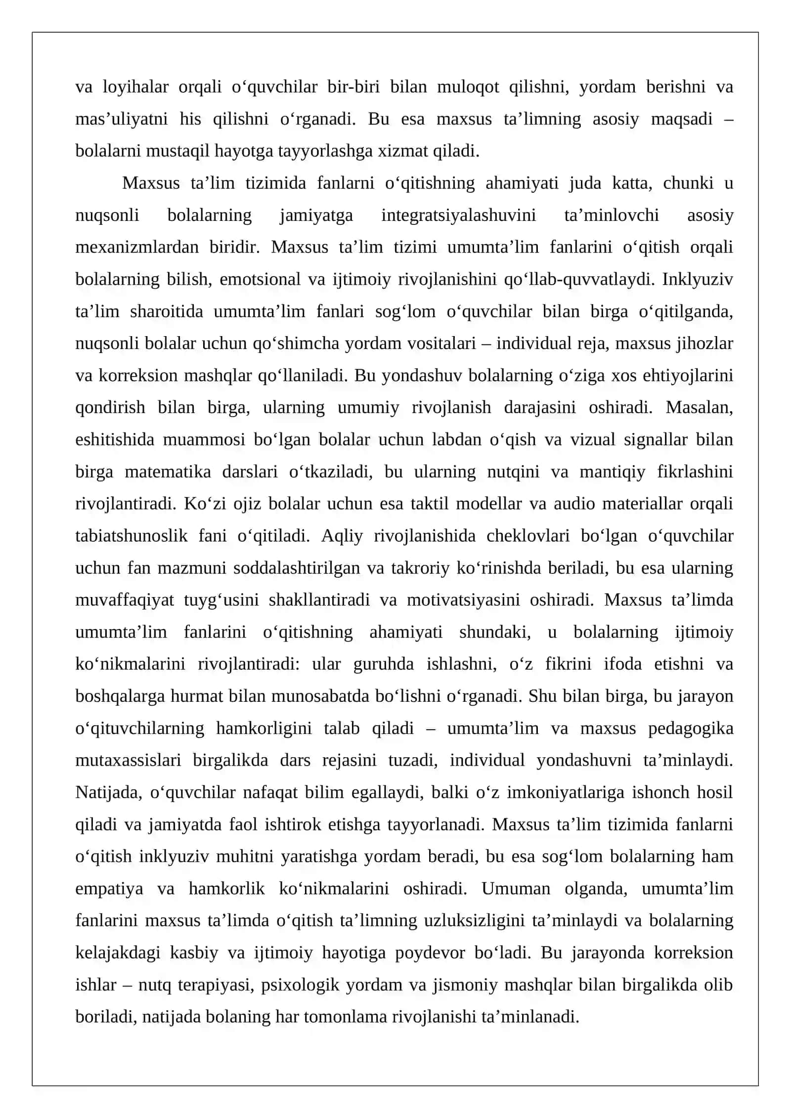 Umumtaʼlim fanlarini o‘qitishning o‘ziga xosligi 4