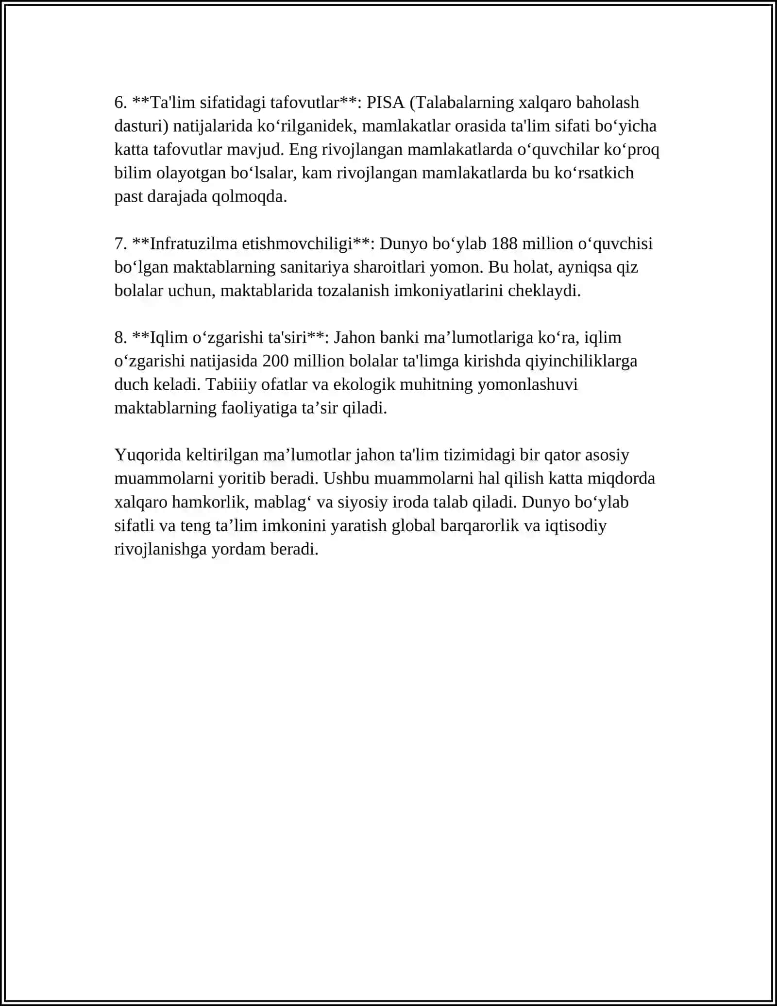 TAʼLIM GLOBAL MUAMMO SIFATIDA 4