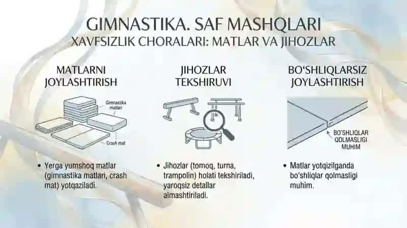 Gimnastika. Saf mashqlari 4