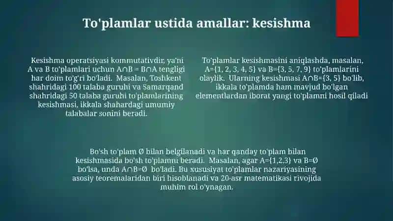 Tuplamlar nazaryasi va ular ustida amallar 4