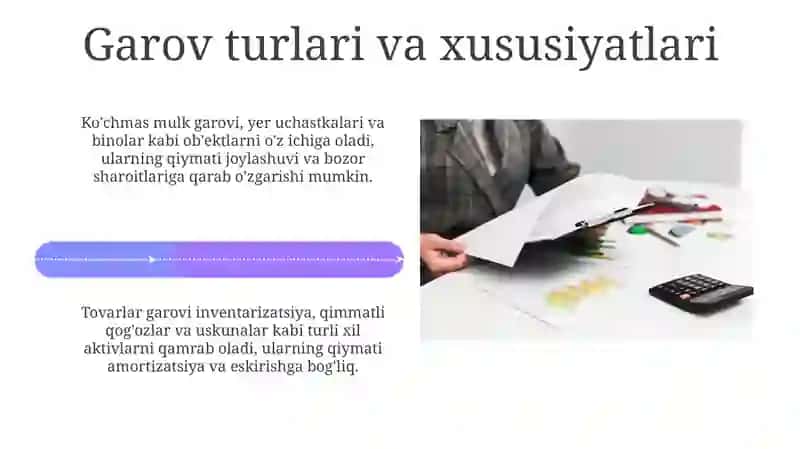 Garovni baholashda garov ta'minotini baholash 4
