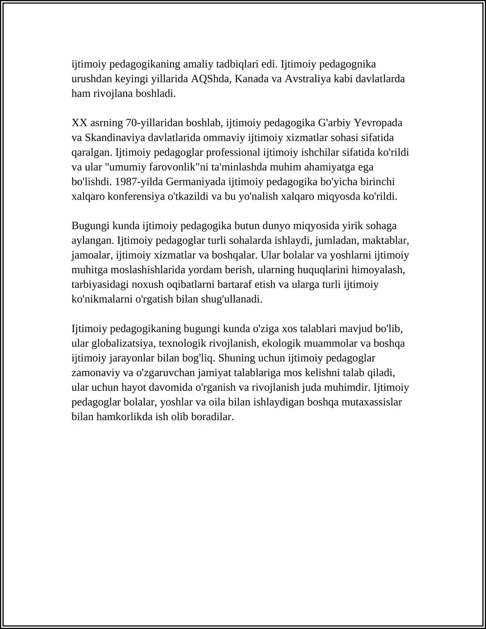 IJTIMOIY PEDAGOGIK FAOLIYAT 4